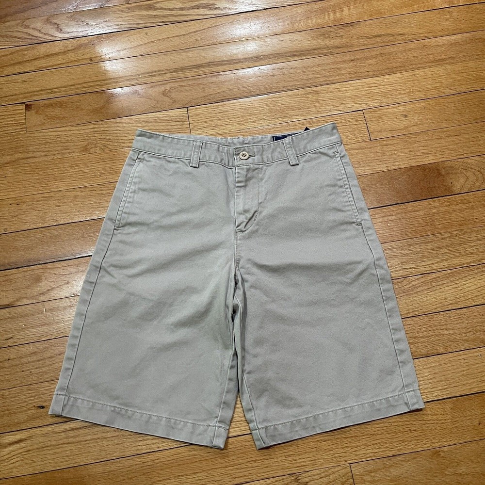Vineyard Vines Boys Khaki Chino Shorts Size 12 Cotton Excellent Condition - Picture 4 of 10